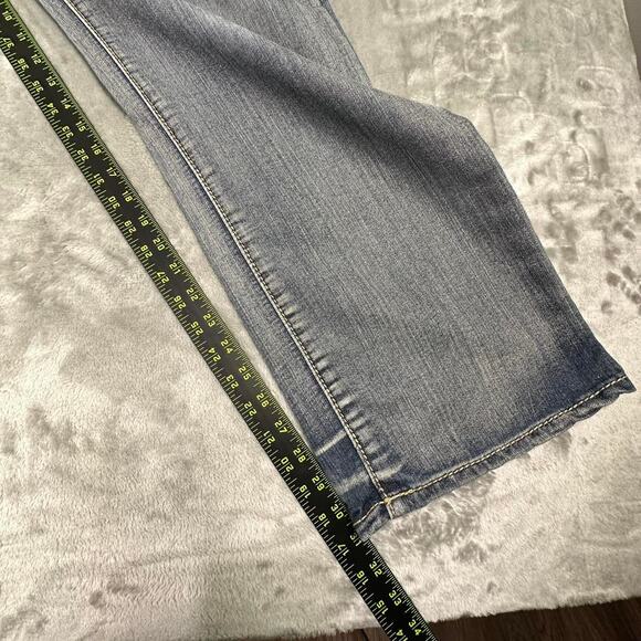 Vintage Y2K CJ Black Premium Cross Embellished Relaxed Straight Fit Jeans 36/32 - Picture 5 of 8